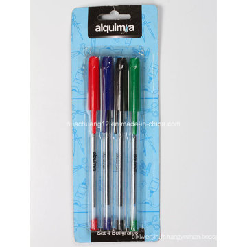 Ensemble de papeterie de stylo de boule de 4PCS Au125